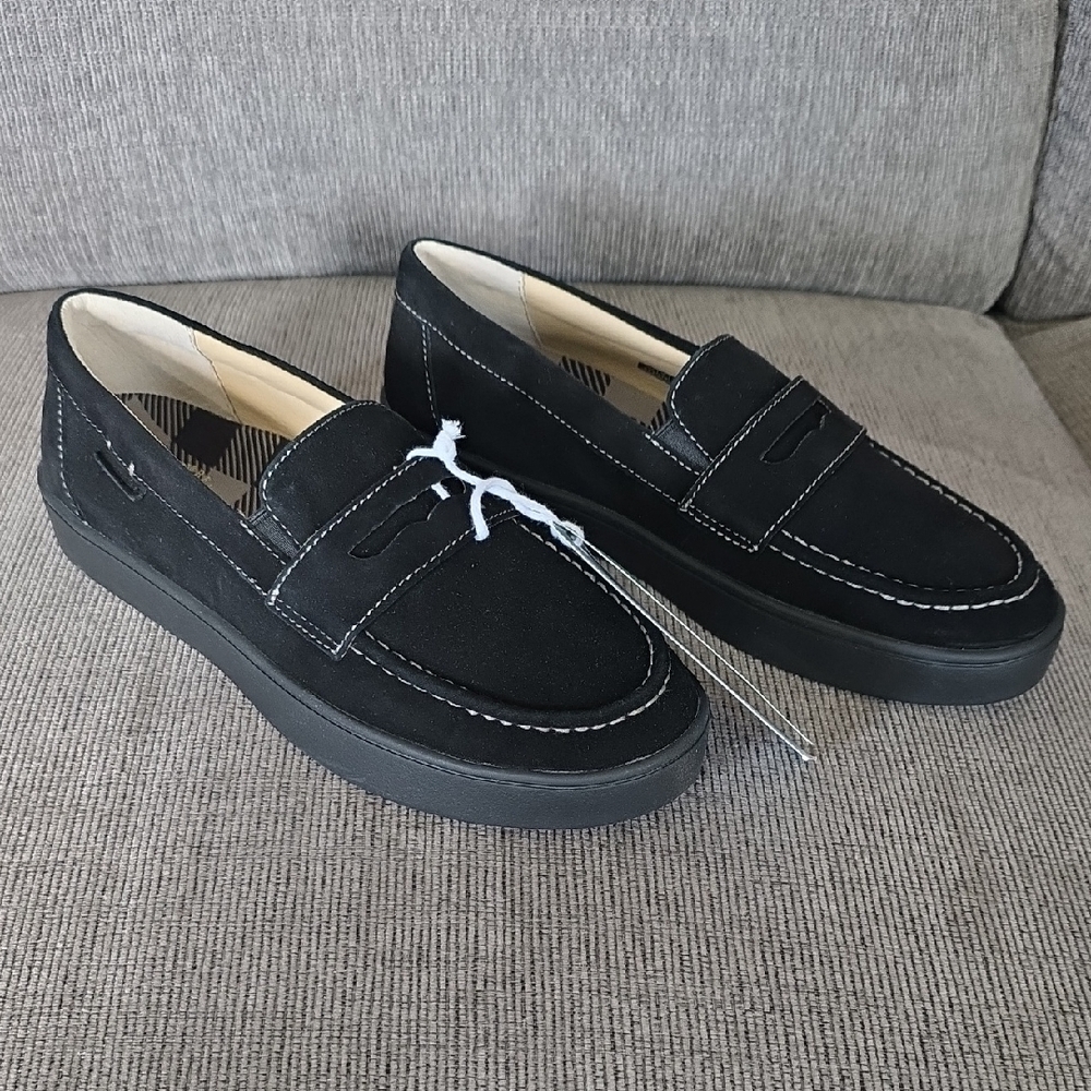 Womens Black Penny Loafers By Waco Shoe Co, Size 8.5, New In Box‎